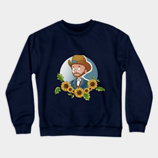 The man of sunflowers Crewneck Sweatshirt